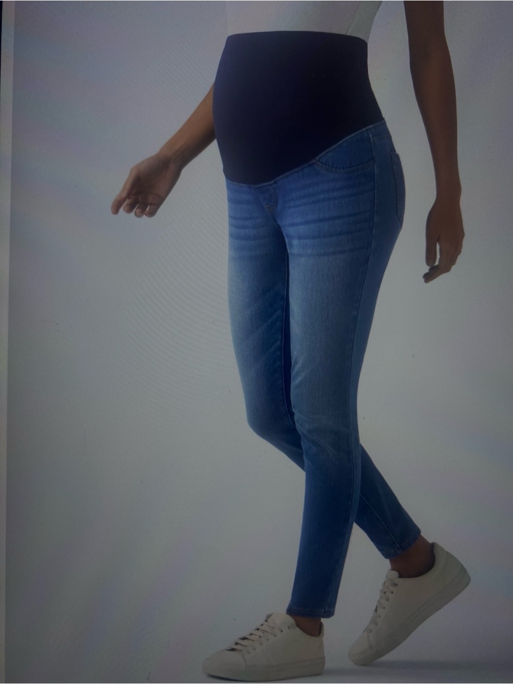 LARGE.  HALARA FLEX SUPER HIGH WAISTED MATERNITY JEANS